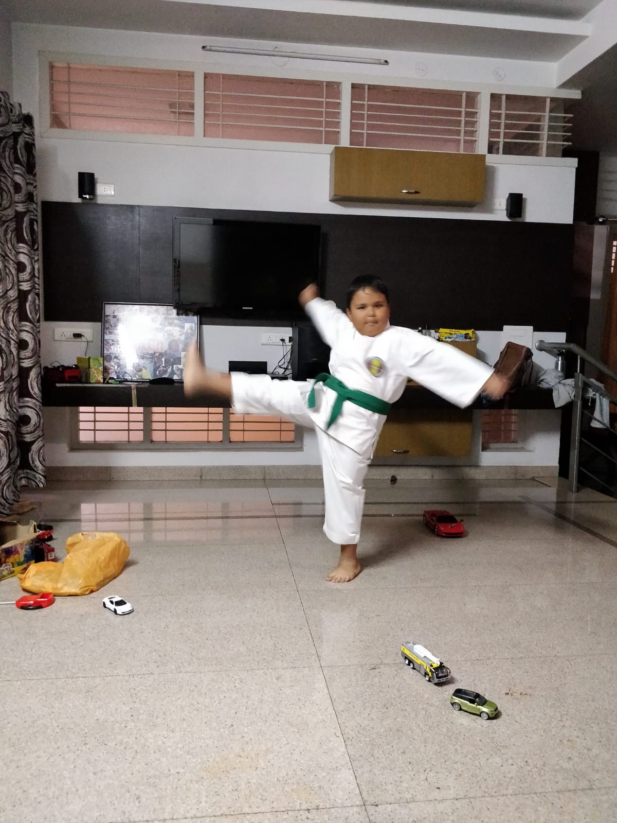 Early days — green belt at the first school in India